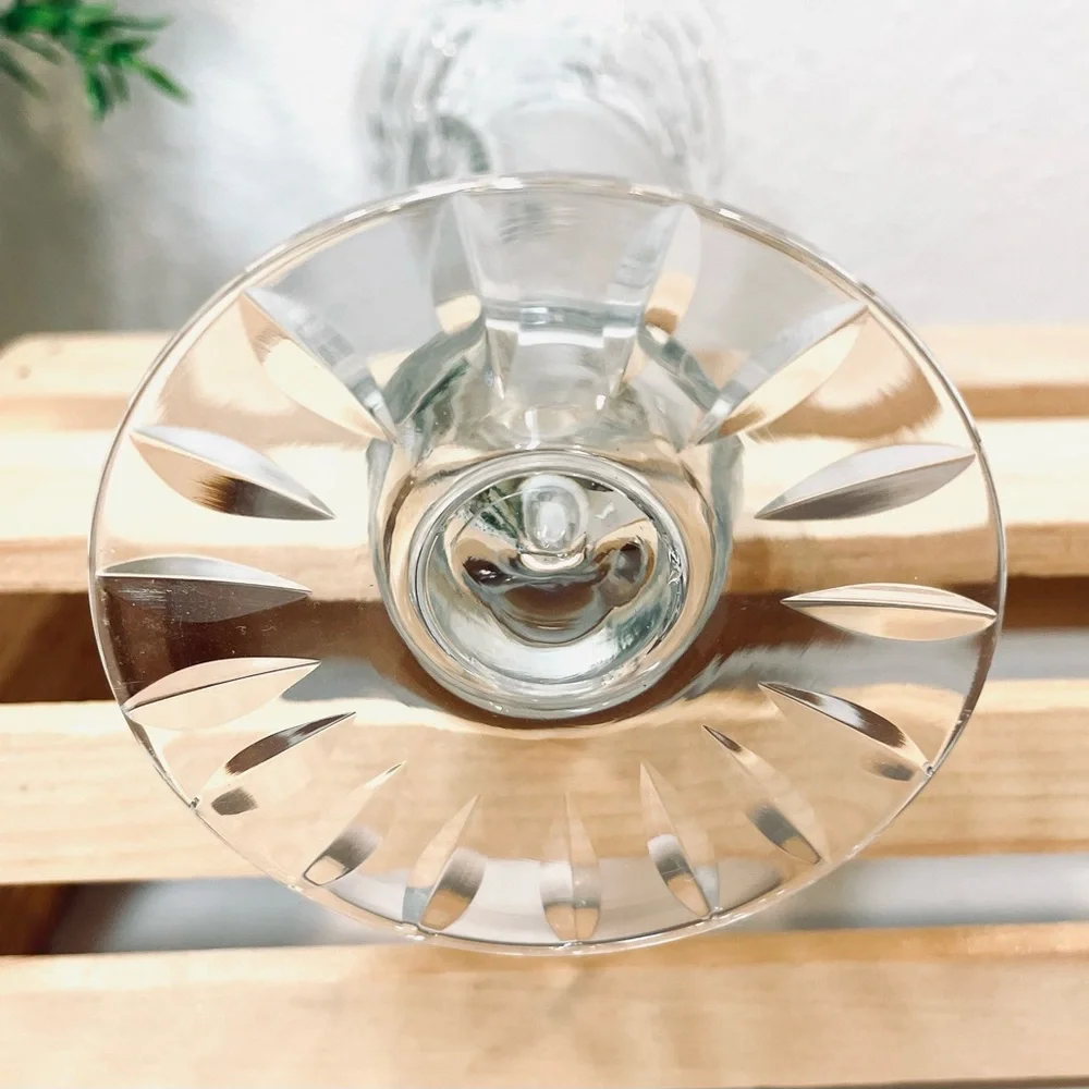 Bohemian Crystal Bud Vase | Intricately Hand Carved | Lightweight and Delicate.